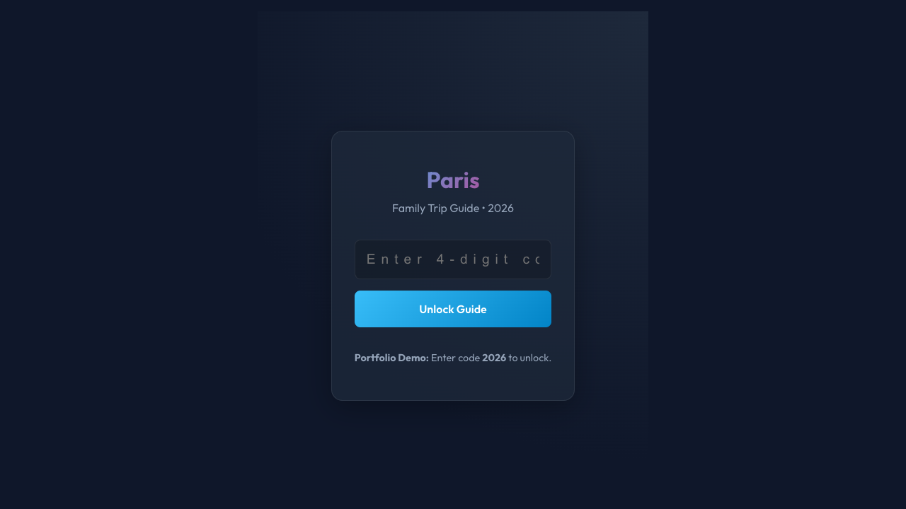 Trip Tracker Application